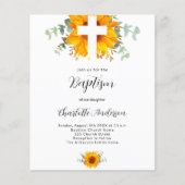 バプテスサンフラワーユーカリプトゥス予算の招待 チラシ (正面)