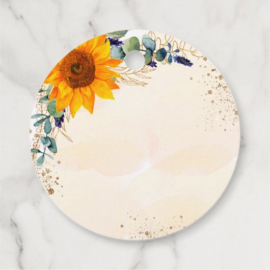 バプテスサンフラワーユーカリ感謝していグリッターユー フェイバータグ (裏面)