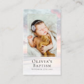 バプテスサンローズ写真記念祈りの言葉カード コーリングカード (正面)