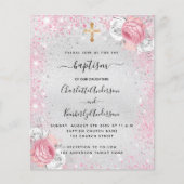 バプテスシルバーピンクの双子フローラ予算の招待 チラシ (正面)