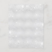 バプテスシルバーピンクグリッターガールバジェット招待 チラシ (裏面)