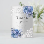 バプテスシルバーブルーフローラレースボーイサンキューカード サンキューカード (スタンド正面)