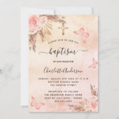 バプテススススキ赤面蝶の花 招待状 (正面)