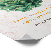 バプテススプキュラントウィズグリーン金ゴールドボタニカルポス ポスター (角)