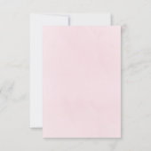 バプテスダスティピンクの花リースサンキューカード 招待状 (裏面)