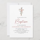 バプテスダスティピンクローズグリーナリーユーカリ 招待状 (正面)