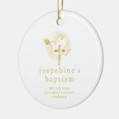 バプテスダブとクロスのセラミックオーナメント セラミックオーナメント (左)