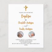 バプテスツイン白写真予算招待 チラシ (正面)