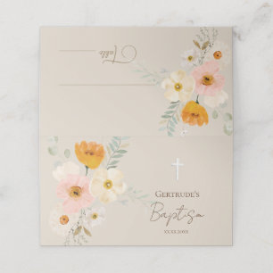 バプテスデリケート花束座席表 プレイスカード