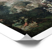 バプテストのヨハネの説教(キャンバス上の油) ポスター (角)