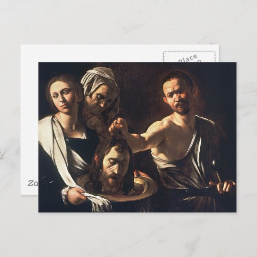 バプテストのヨハネの頭とサロメ – カラヴァッジョ ポストカード (正面/裏面)