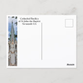 バプテストの聖ヨハネのサバンナ大聖堂聖堂 ポストカード (裏面)