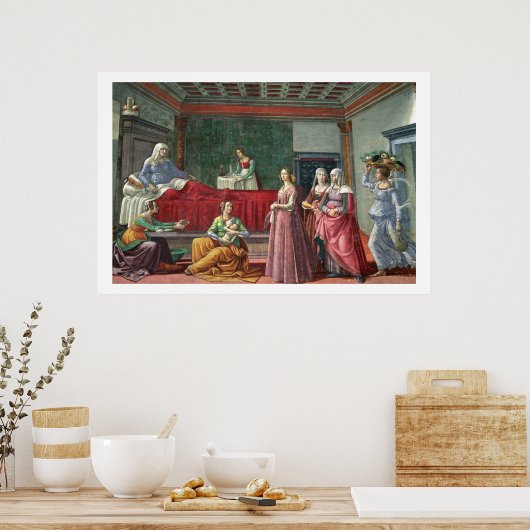 バプテストの聖ヨハネの誕生（フレスコ） (参照al ポスター (キッチン)