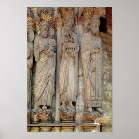 バプテストの聖ヨハネ預言者シメオン ポスター (正面)