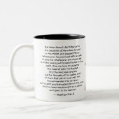 バプテストの聖ヨハネ(RLS 06)と文字 ツートーンマグカップ (左)