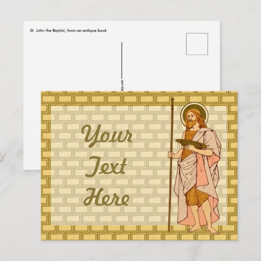 バプテストの聖ヨハネ(RLS 06)ポストカード ポストカード (正面/裏面)