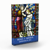 バプテストステンドグラスの大人の洗礼イエス・キリスト聖ヨハネ フォトブロック (左)