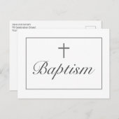 バプテストモダン者の発表招待状はがき ポストカード (正面/裏面)
