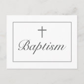 バプテストモダン者の発表招待状はがき ポストカード (正面)