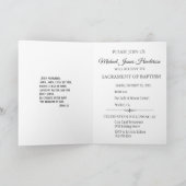 バプテスト教の聖ヨハネによるイエスのバプテスマ 招待状 (内部)