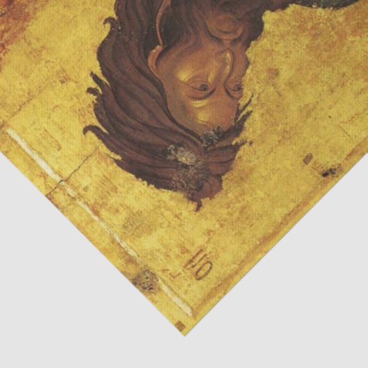 バプテスト正教会の聖人ヨハネ正教会のアイコン 薄葉紙 (詳細)