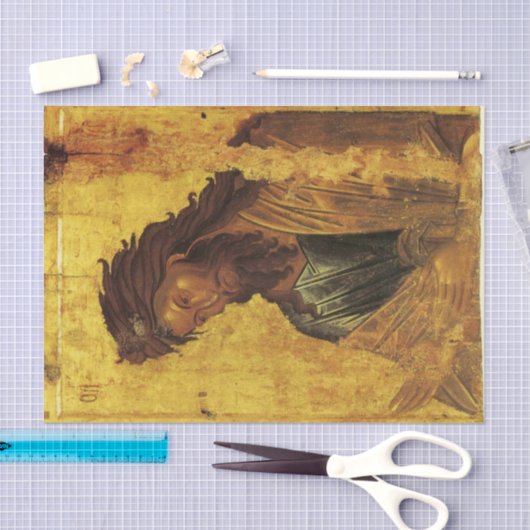 バプテスト正教会の聖人ヨハネ正教会のアイコン 薄葉紙 (クラフト)