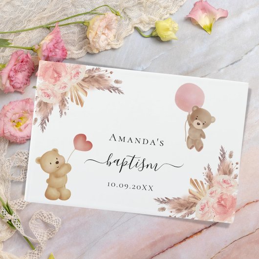 バプテスパンパスグラスバラ金ゴールドテディベアガール ゲストブック