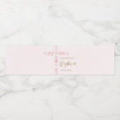 バプテスピンクの水色クロス ペットボトルラベル (シングルラベル)