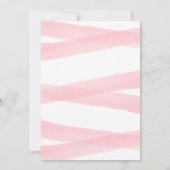 バプテスピンクウォーターモダンカラー招待状 招待状 (裏面)