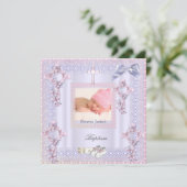 バプテスピンククロスガールフォトラベンダーレース2 招待状 (スタンド正面)