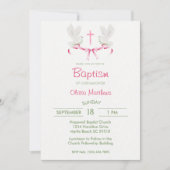 バプテスピンククロスハドブガールズ 招待状 (正面)