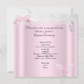 バプテスピンクレース写真バタフライクロスガール2 招待状 (裏面)