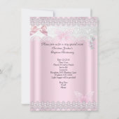 バプテスピンクレース写真バタフライクロスガール3 招待状 (裏面)
