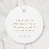 バプテスファースト金ゴールド神が十字架を祝福 フェイバータグ (裏面)