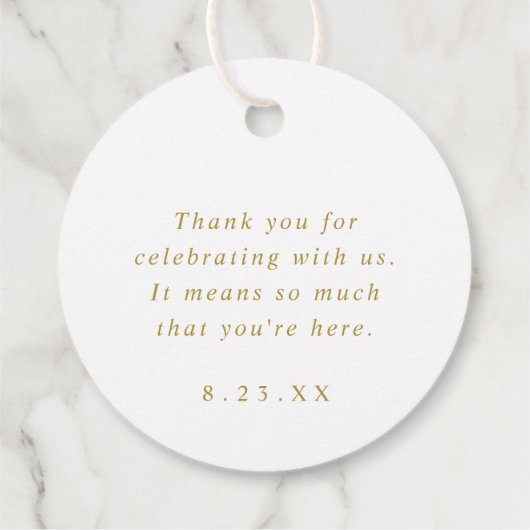 バプテスファースト金ゴールド神が十字架を祝福 フェイバータグ (裏面)