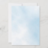 バプテスブルースカイボーイクロスシンプルエレガント 招待状 (裏面)