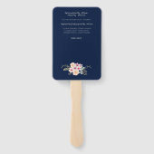 バプテスプログラムファン – フローラクロスネイビーブルー ハンドファン (裏面)