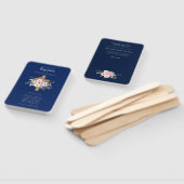 バプテスプログラムファン – フローラクロスネイビーブルー ハンドファン (組立なし)