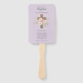 バプテスプログラムファン – フローラクロスパープルセージ ハンドファン (正面)