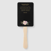 バプテスプログラムファン – フローラクロスブラック金ゴールド ハンドファン (裏面)