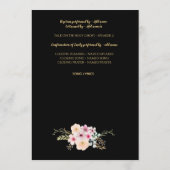 バプテスプログラム – フローラクロスブラック金ゴールド プログラム (裏面)