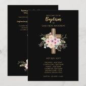 バプテスプログラム – フローラクロスブラック金ゴールド プログラム (正面/裏面)