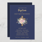 バプテスプログラム – フローラクロスブルー金ゴールド プログラム (正面/裏面)