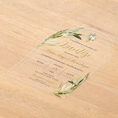 バプテスペインのスボーイ アクリル招待状 (レイダウン)