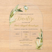 バプテスペインのスボーイ アクリル招待状 (正面)