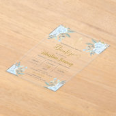 バプテスペインのスボーイ アクリル招待状 (レイダウン)