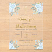 バプテスペインのスボーイ アクリル招待状 (正面)