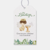 バプテスマありがとうラベル。Giftラベルスペインのin Boys ギフトタグ (裏面)