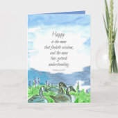 バプテスマおめでとう箴言バイブル聖なる書物、 経典 カード (正面)