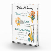 バプテスマおもしろいボーイミュージカル動物と聖書の詩 フォトブロック (右)